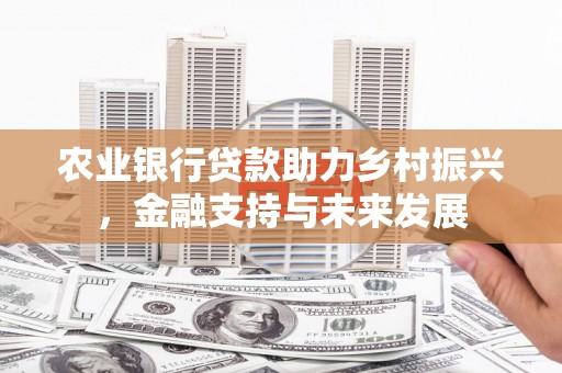屏山农业银行贷款助力乡村振兴，金融支持与未来发展